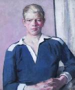 Francis Campbell Boileau Cadell Rugby Player oil painting on canvas